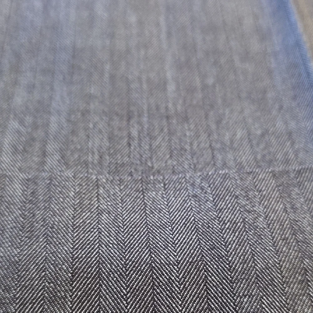 Michael Kors Blue Herringbone Wide Leg Hip Slung Pants 8